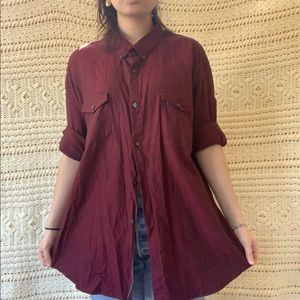 Men’s XL Maroon Dressshirt